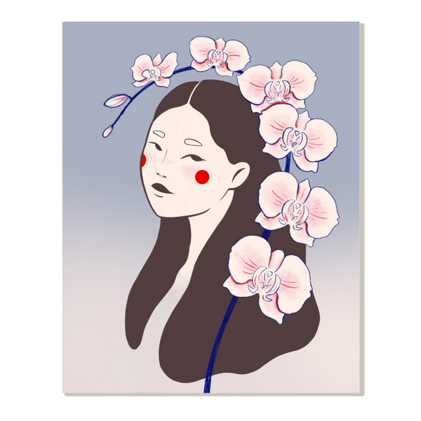 Orchid Woman Print