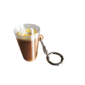 Iced Lemon Tea Clicker Keychain