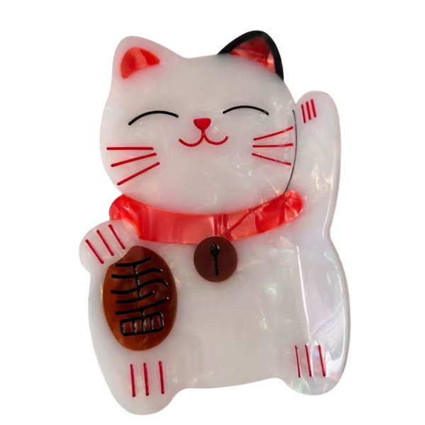 Lucky Cat Claw Clip