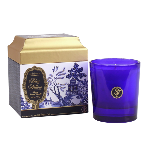 Bleu Willow Bleu Et Blanc Box Candle