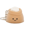 Chubby Rice Sack Fidget Clicker Keychain
