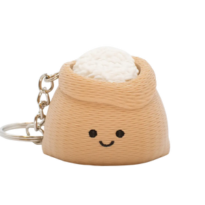 Chubby Rice Sack Fidget Clicker Keychain