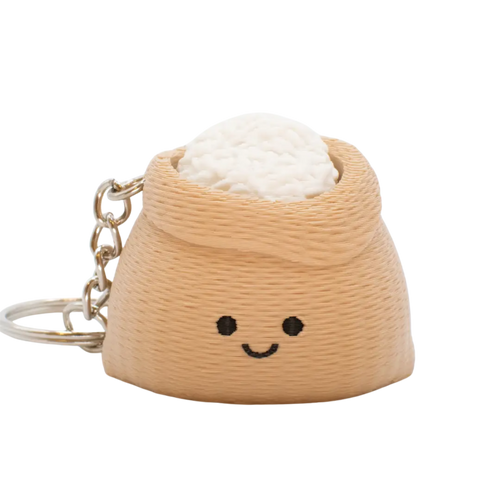 Chubby Rice Sack Fidget Clicker Keychain