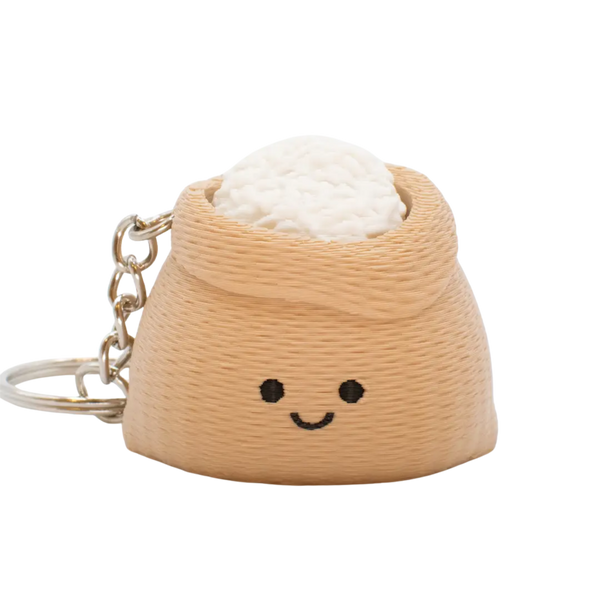 Chubby Rice Sack Fidget Clicker Keychain