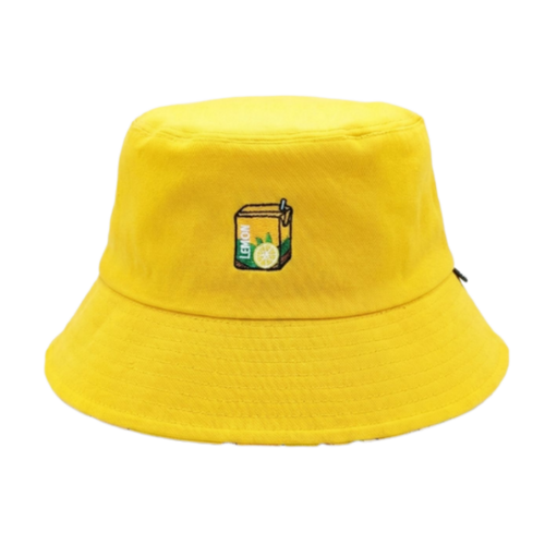 Lemon Tea Reversible Bucket Hat