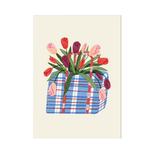 Laundry Bag Tulips Print