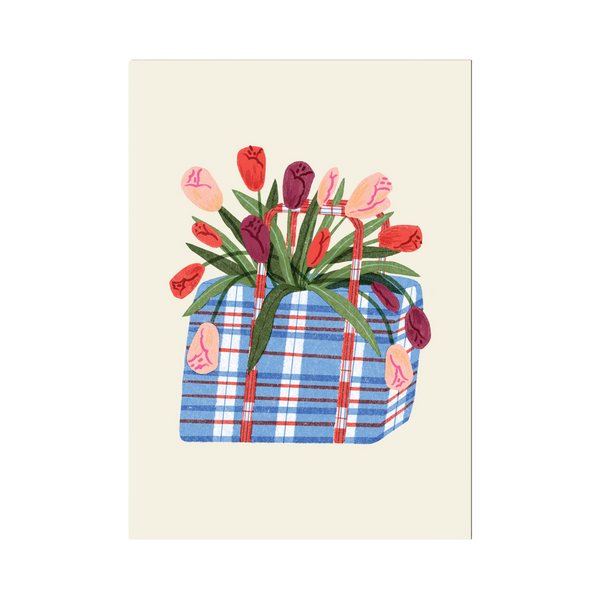 Laundry Bag Tulips Print