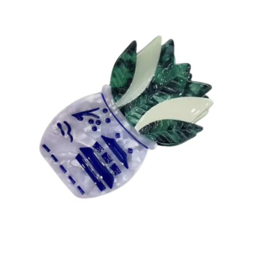 Porcelain Plant Claw Clip