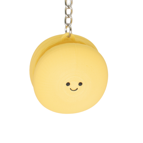 Smiley Macaron Clicker Keychain