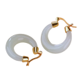 Jade Tapered Hoop Earrings