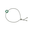 Dark Jade Disk Bracelet