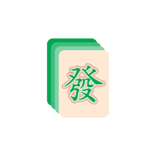 Mahjong Fat Tile Vinyl Sticker