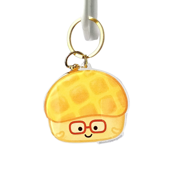 Pineapple Bun Acrylic Keychain