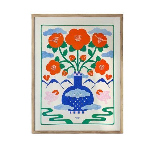 Breaking & Rebuilding Risograph Art Print