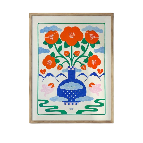 Breaking & Rebuilding Risograph Art Print