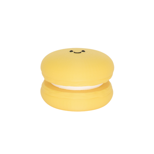 Smiley Macaron Clicker Keychain