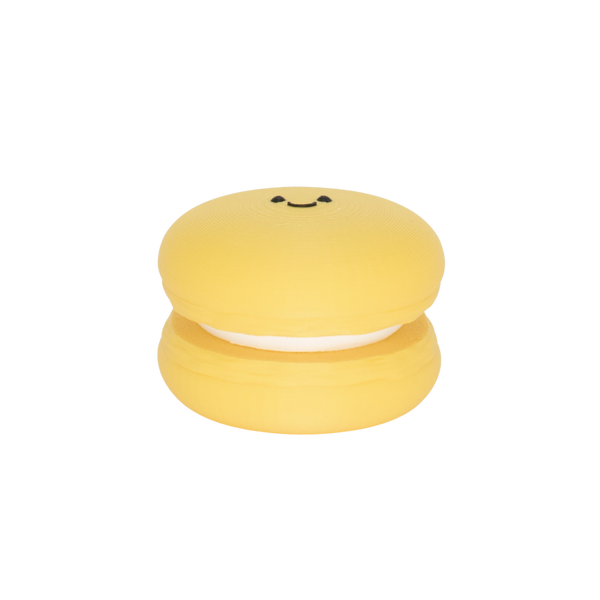 Smiley Macaron Clicker Keychain