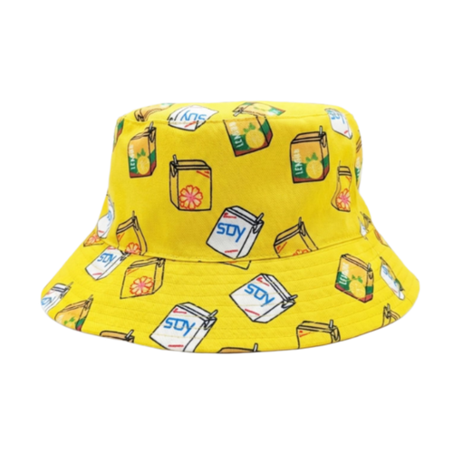 Lemon Tea Reversible Bucket Hat