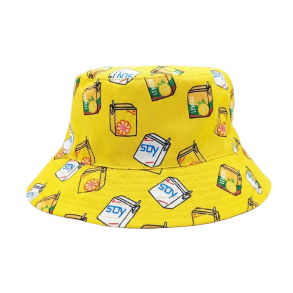 Lemon Tea Reversible Bucket Hat