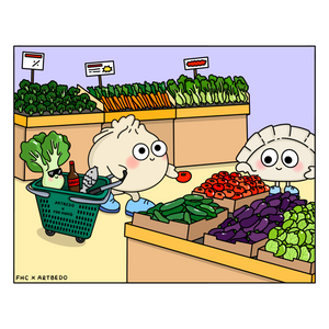 FHC x Artbedo Bao in Chinatown Postcard