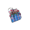 Laundry Bag Tulips Acrylic Keychain