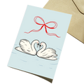 Swan Love Greeting Card