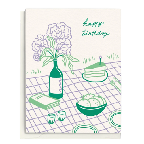 "Happy Birthday" Picnic Greeting Card