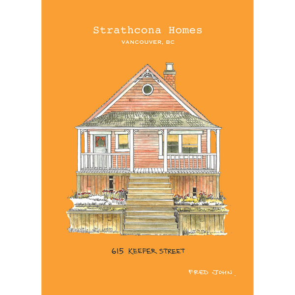 Fred John Strathcona Homes Colourful Greeting Cards