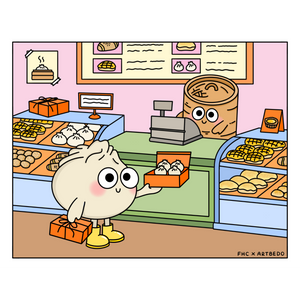 FHC x Artbedo Bao in Chinatown Postcard