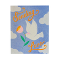 Sending Love Risograph Greeting Card