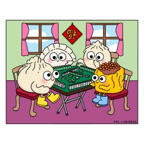 FHC x Artbedo Bao in Chinatown Postcard