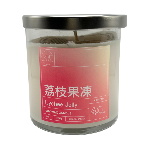 Lychee Coconut Jelly Soy Wax Candle