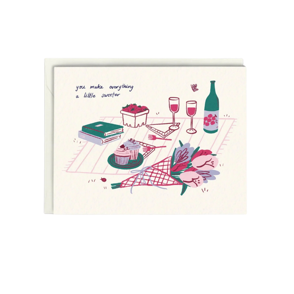 "You Make Everything a Little Sweeter" Greeting Card