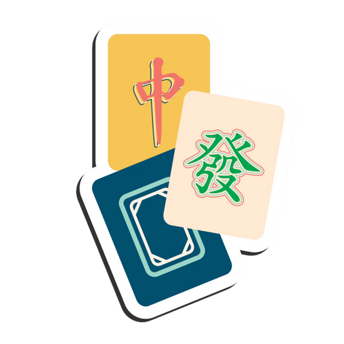 Mahjong 3 Dragons Magnet