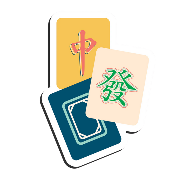 Mahjong 3 Dragons Magnet