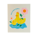 Welcome, Baby! Risograph Greeting Card