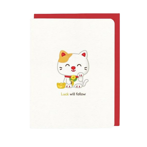 Luck Will Follow Card