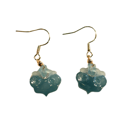 Mini Cloud Jade Drop Earrings