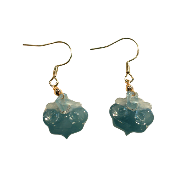 Mini Cloud Jade Drop Earrings