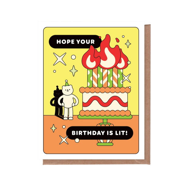 Hope Your Birthday Is Lit Greeting Card