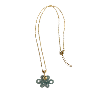 Lucky Knot Jade Pendant Necklace