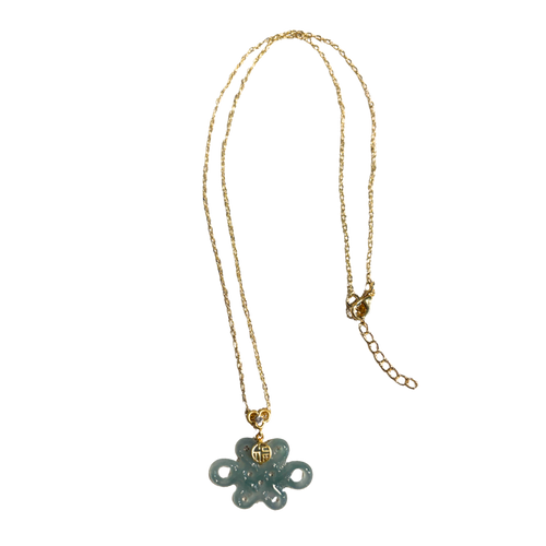 Lucky Knot Jade Pendant Necklace