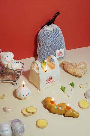 Cute Garlic Candle
