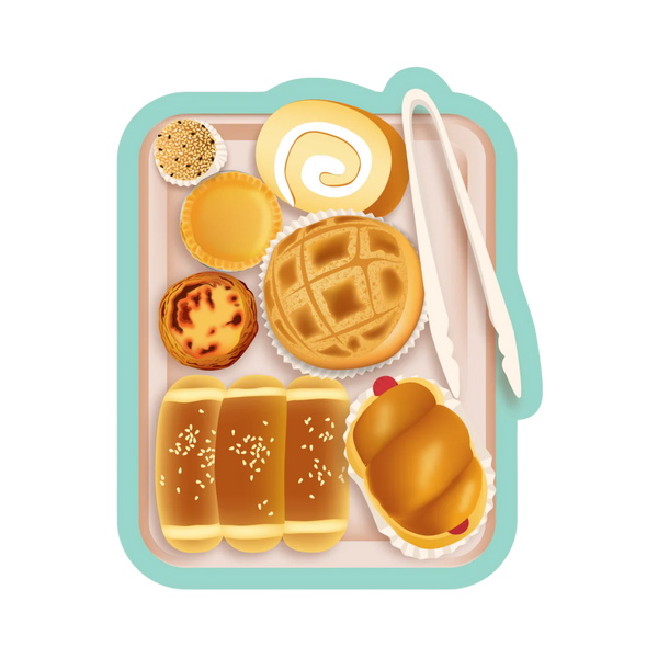 Chinese bakery tray magnet
