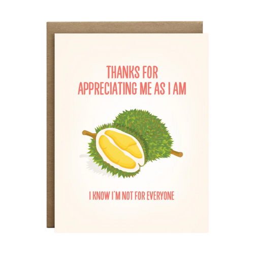 Durian Appreciation Card
