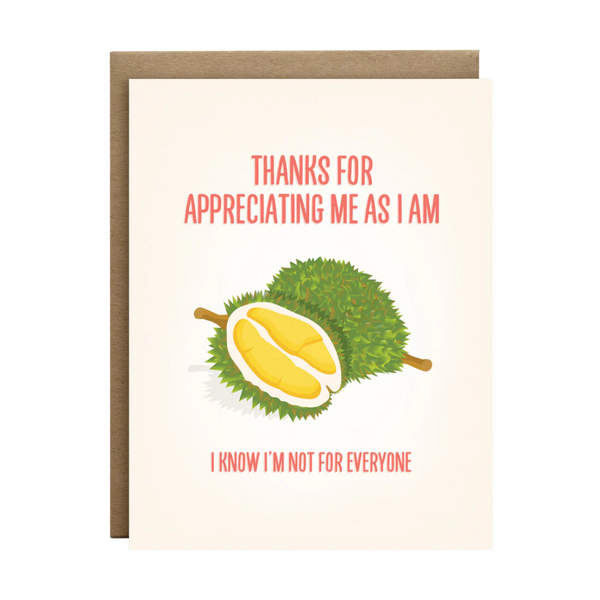 Durian Appreciation Card