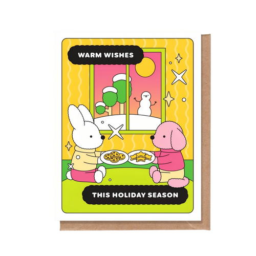 Warm Wishes This Holiday Season Cookies Greeting Card