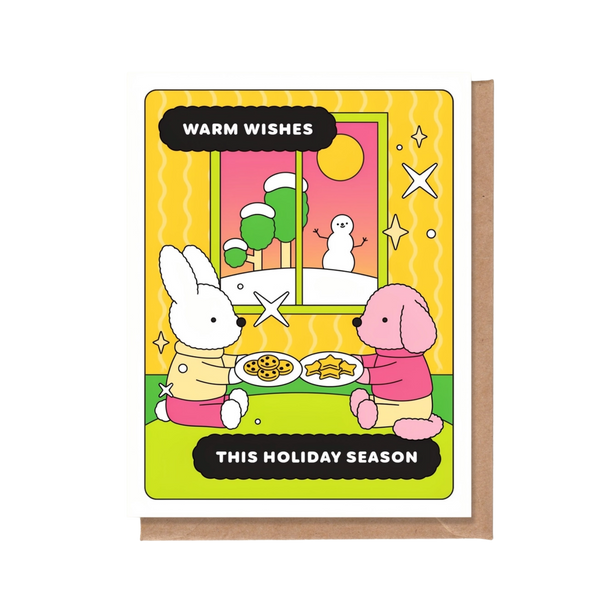 Warm Wishes This Holiday Season Cookies Greeting Card