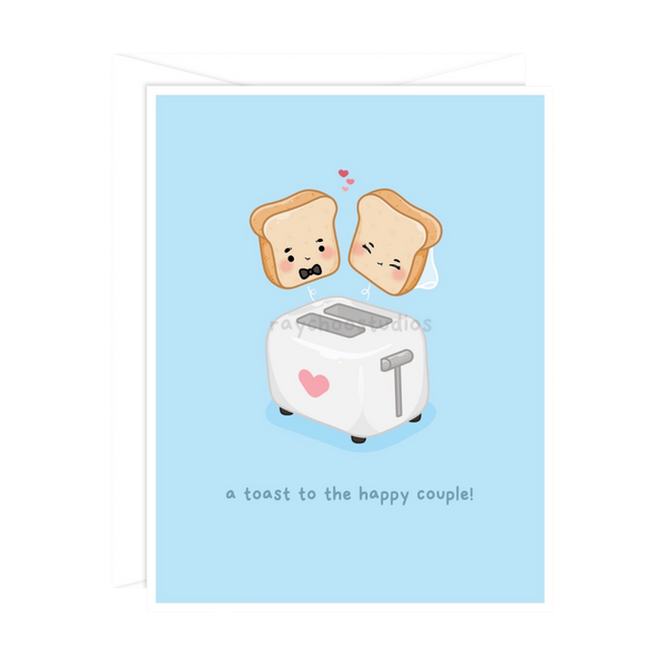 A Toast To the Happy Couple Wedding Card