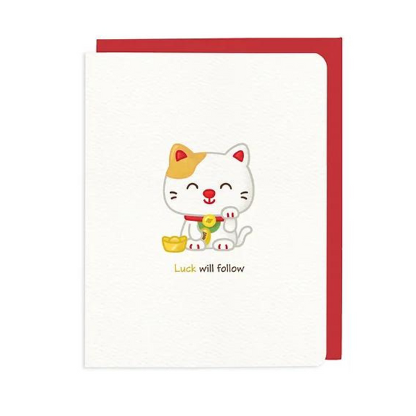 Luck Will Follow Card